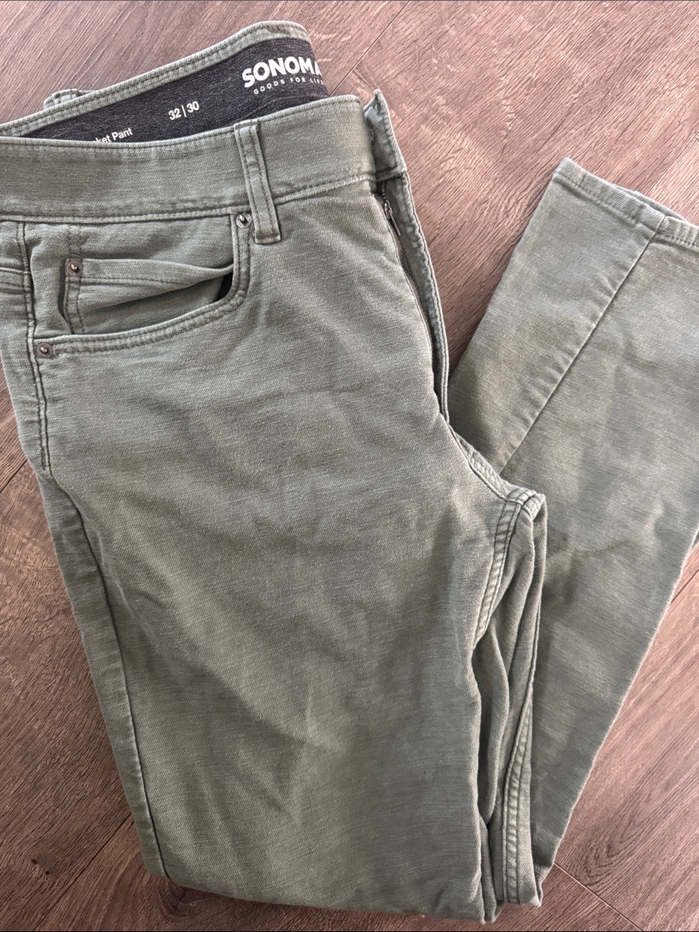 SONOMA Olive Utility Straight-Leg Pants